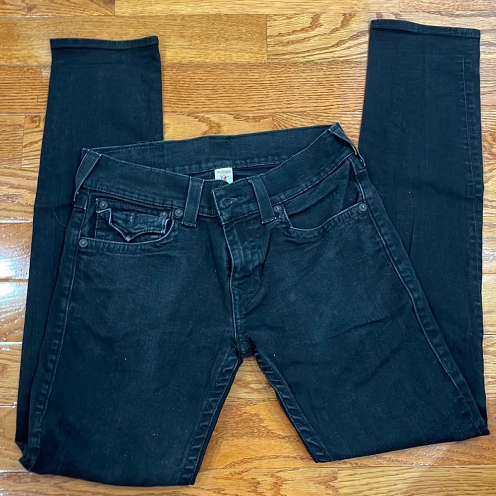 Black true religion jeans